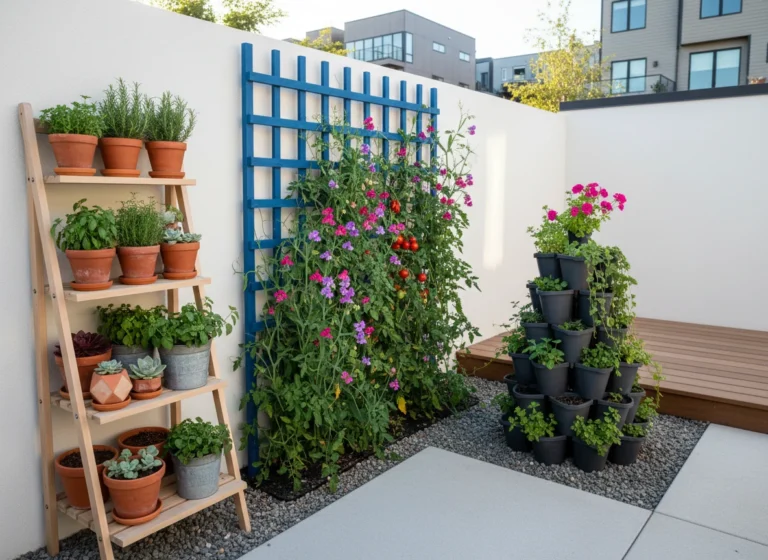 Creative Vertical Planting Solutions for Small Triangle Gardens