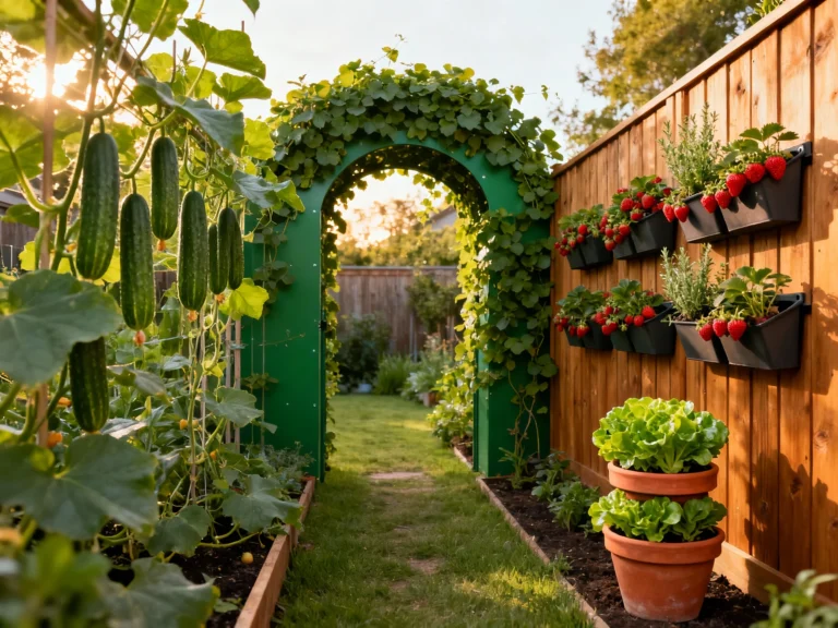 Vertical Backyard Garden Ideas to Grow More in Small Spaces