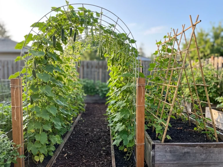 Vertical Vegetable Garden Ideas: DIY Trellis and Support Tips