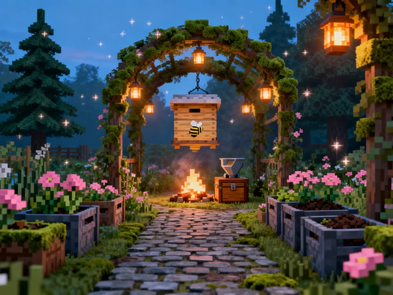 20 Cute Minecraft Flower Garden Ideas for Survival