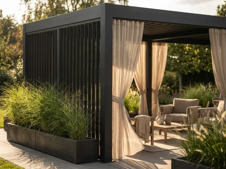 Metal Gazebo Privacy Ideas: 14 Curtain, Screen and Plant Solutions