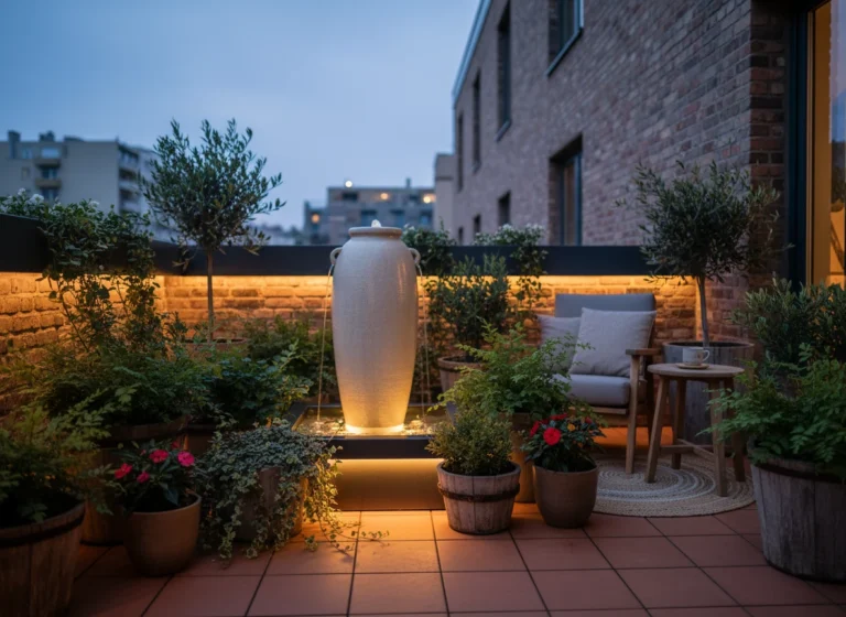 Small Outdoor Fountain Ideas for Tiny Gardens & Balconies