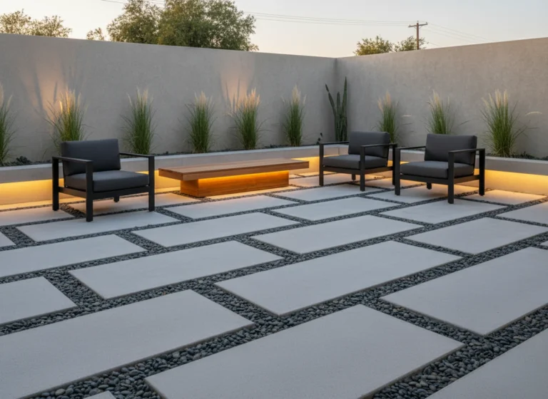 Modern Paver Patio Ideas: Large-Format, Minimal, and Gravel Gap Styles