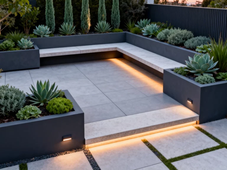 modern back garden design