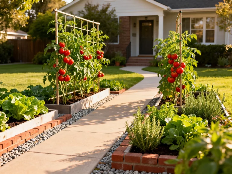 front yard vegetable garden design