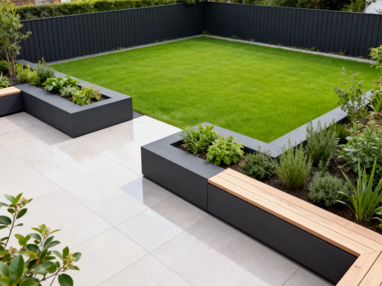 modern back garden design