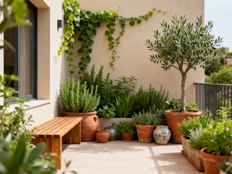 small terrace garden design