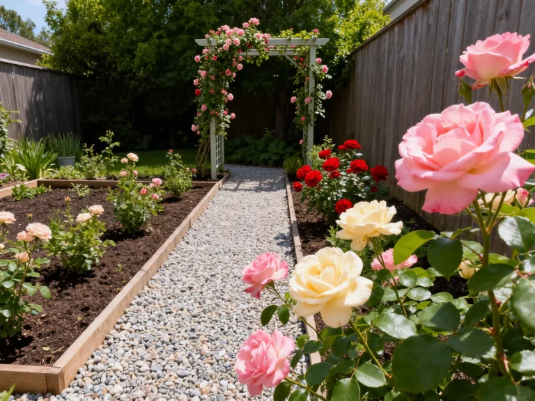 small rose garden design