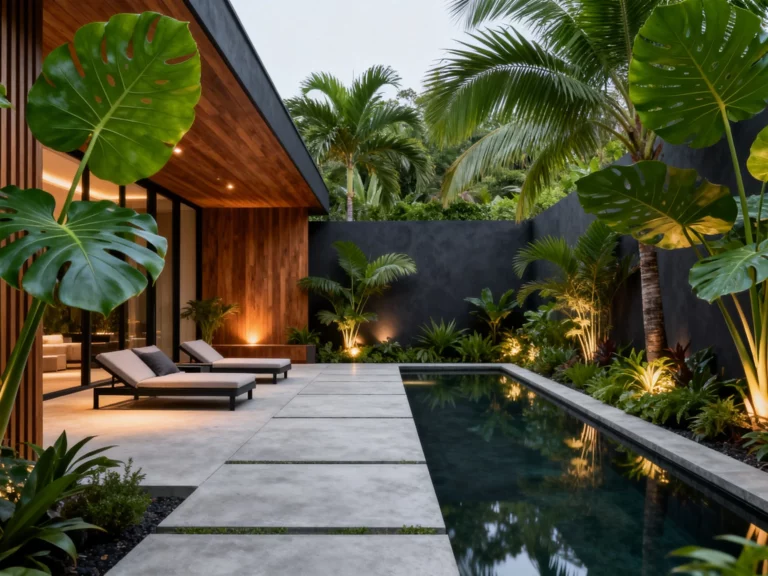 modern tropical garden design