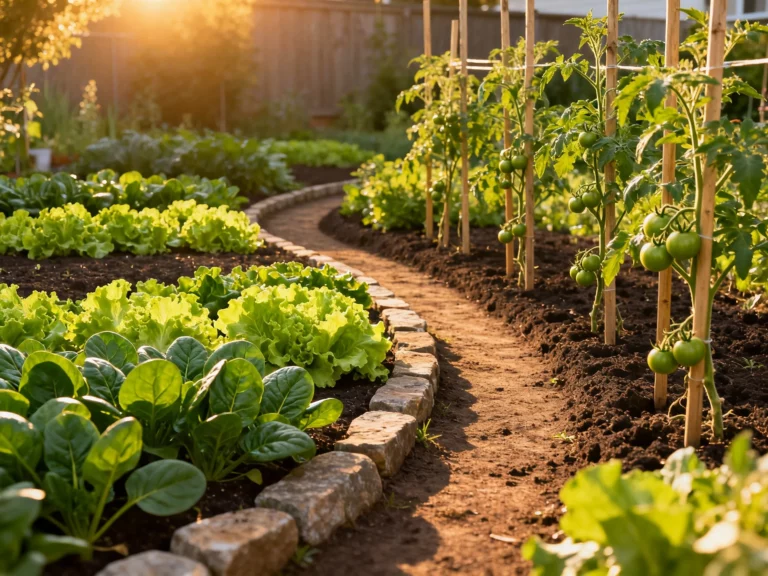 in ground vegetable garden design