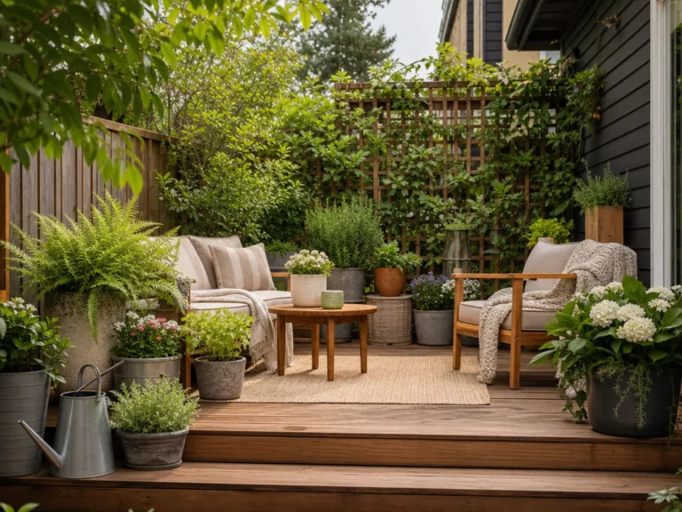 Deck Garden Ideas with Plants and Planters for a Cozy Outdoor Space