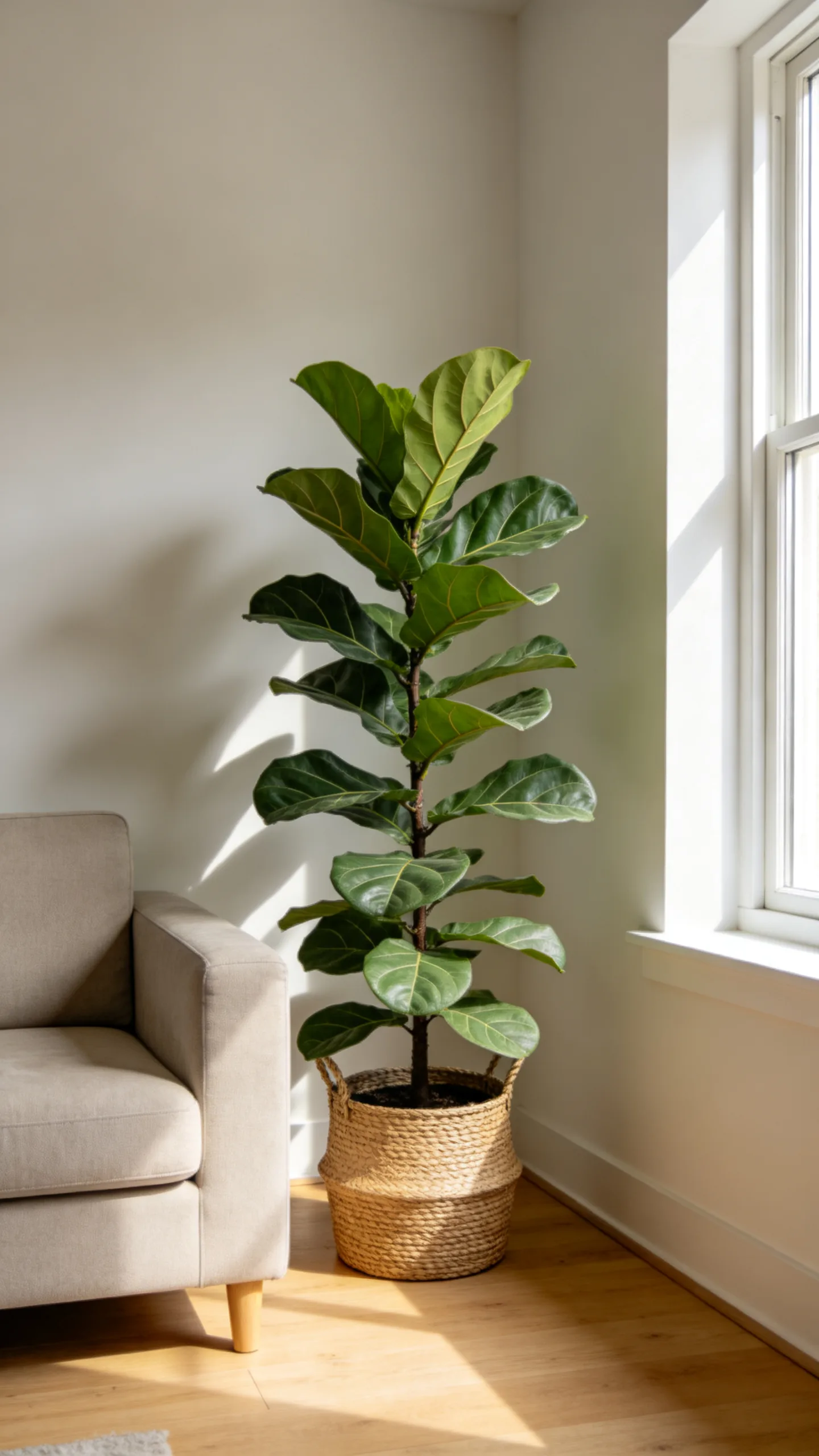 Tall Plant Corner Beside the Sofa