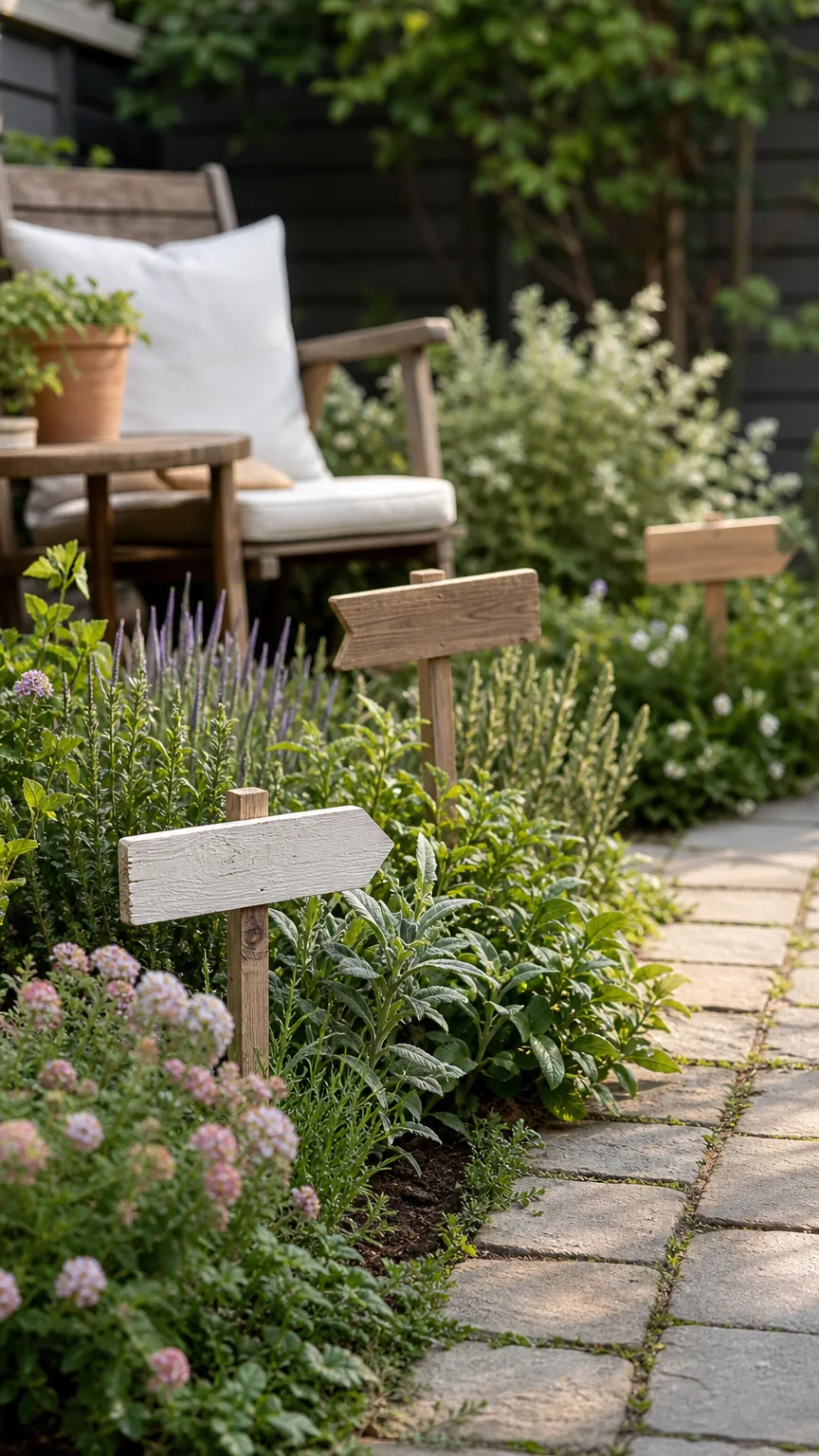Add Handmade Garden Signs Without Clutter