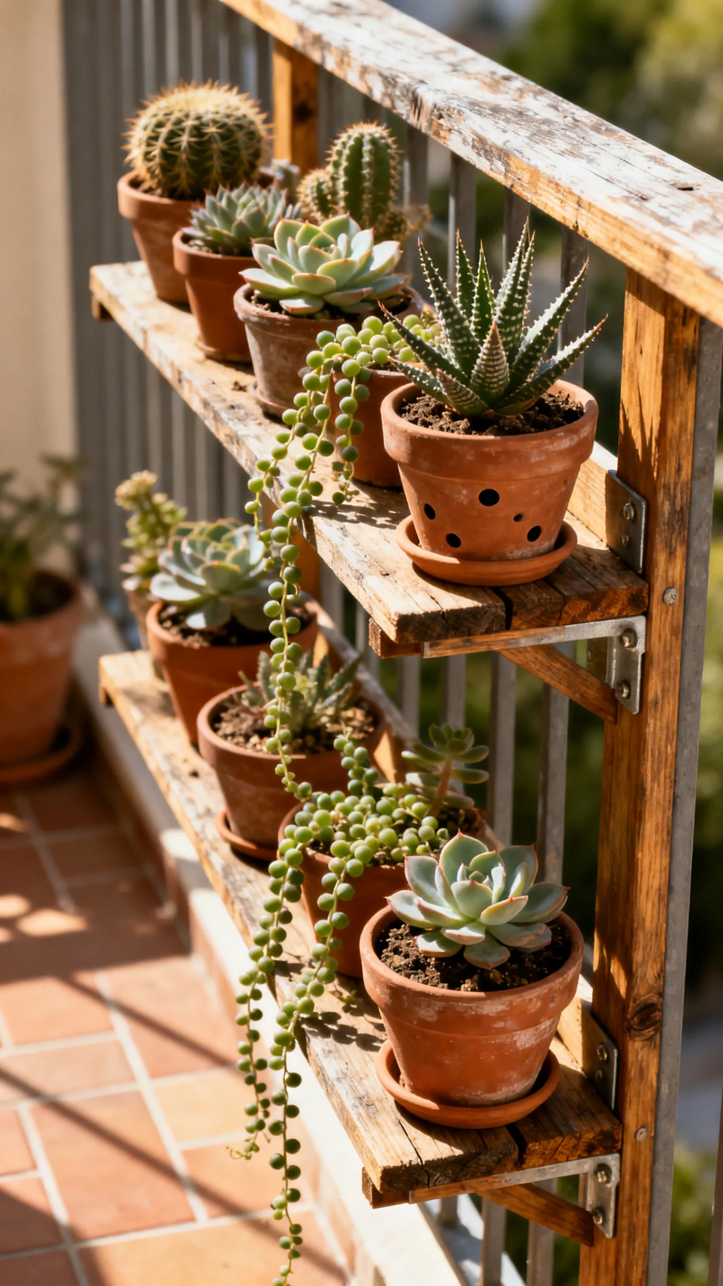 Build A Succulent Shelf For Sunny Balconies