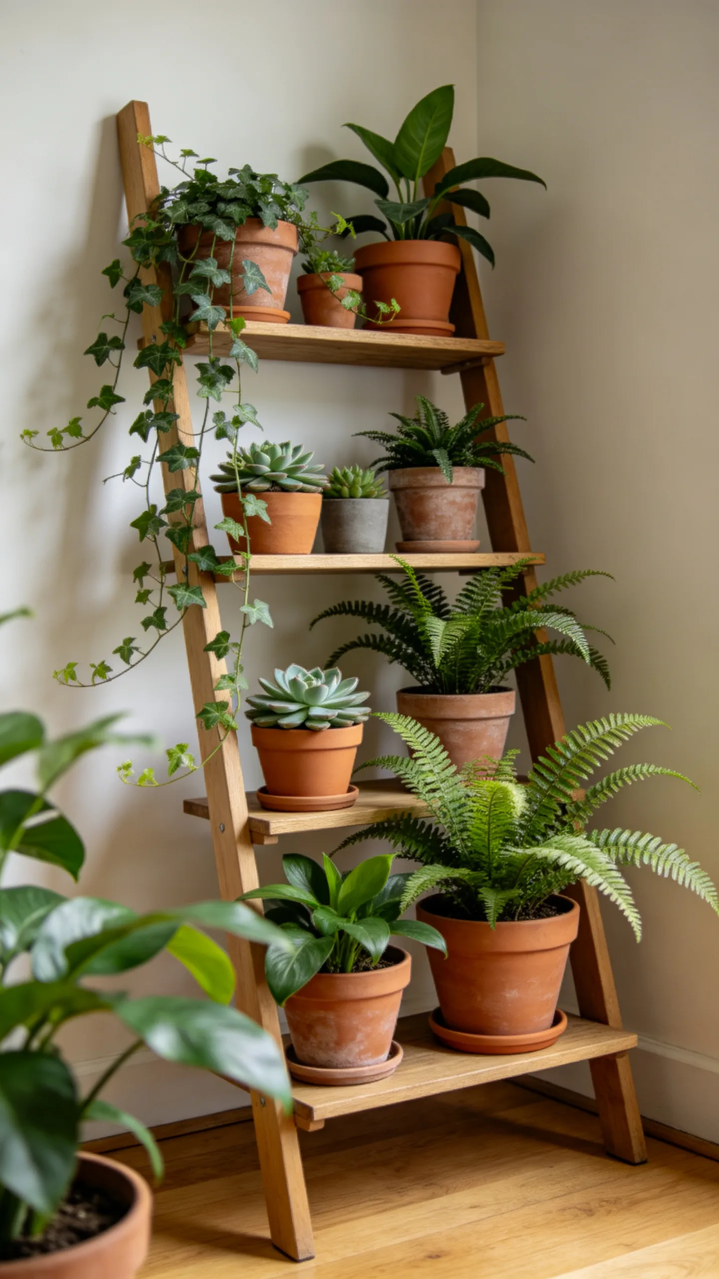 Plant Ladder Shelf