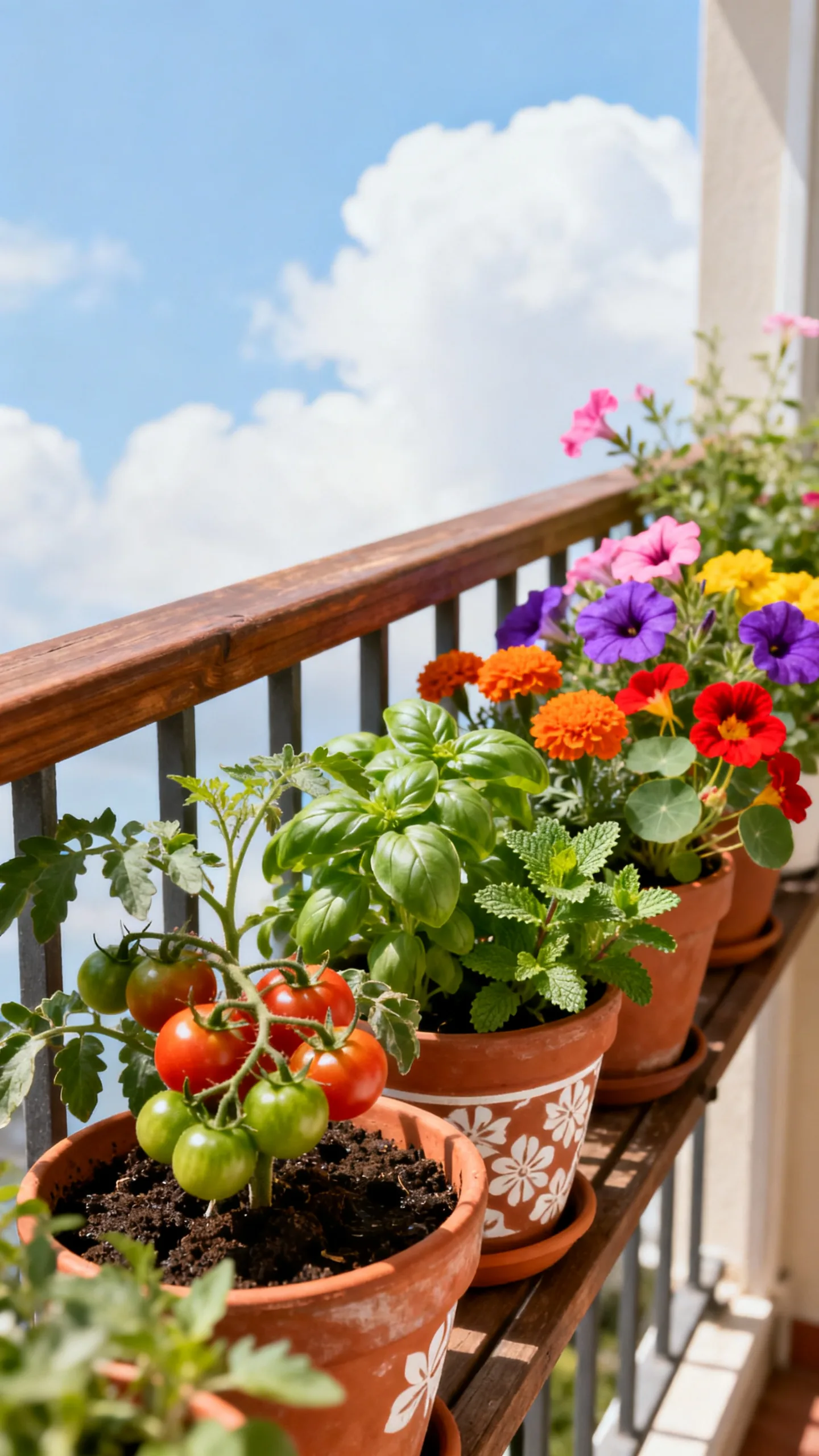 Mix Edible Plants With Decorative Flowers