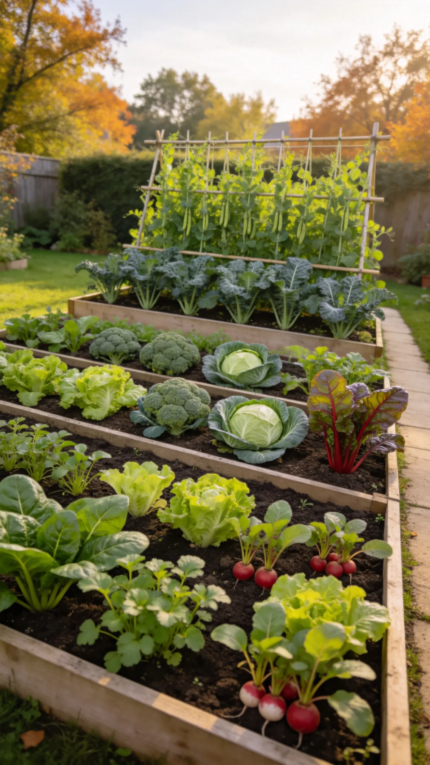 2. Four-by-Eight Bed With Three Height Zones