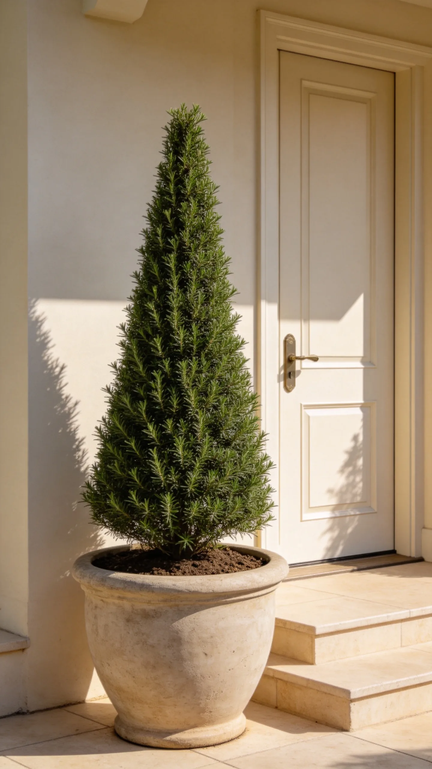 2. Rosemary Topiary by the Front Door