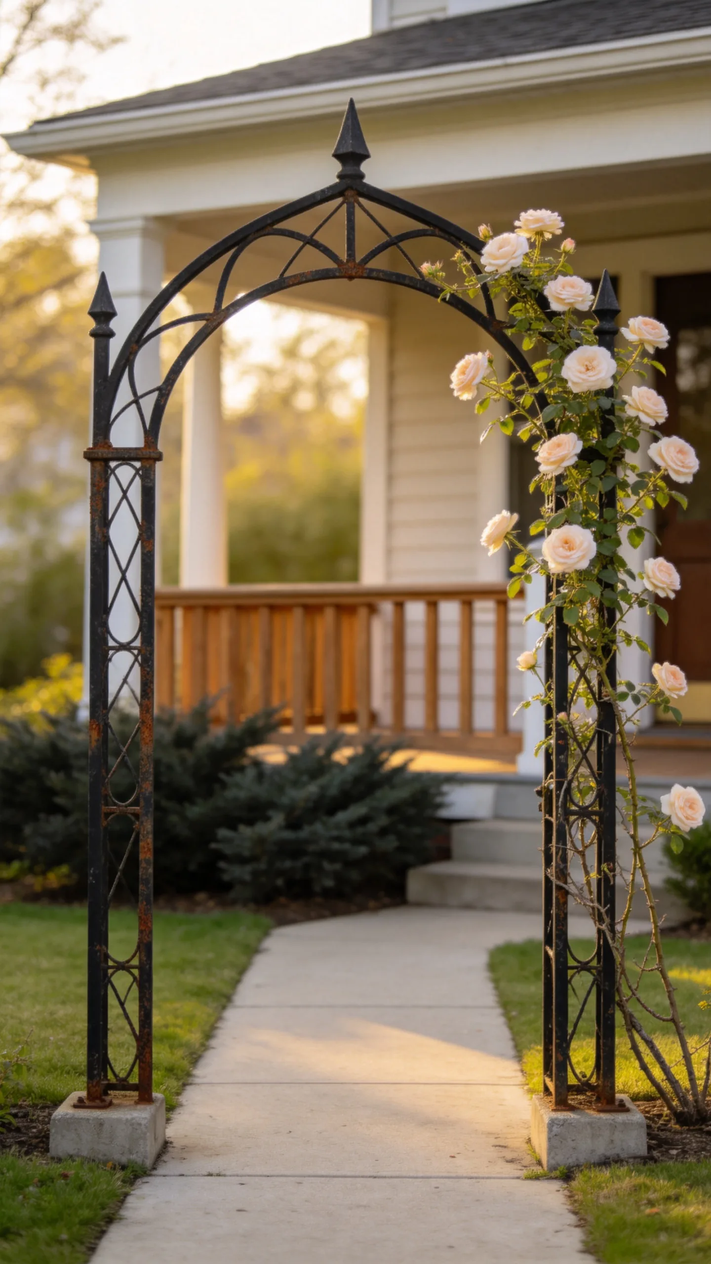 2. Wrought-Iron Entry Arch
