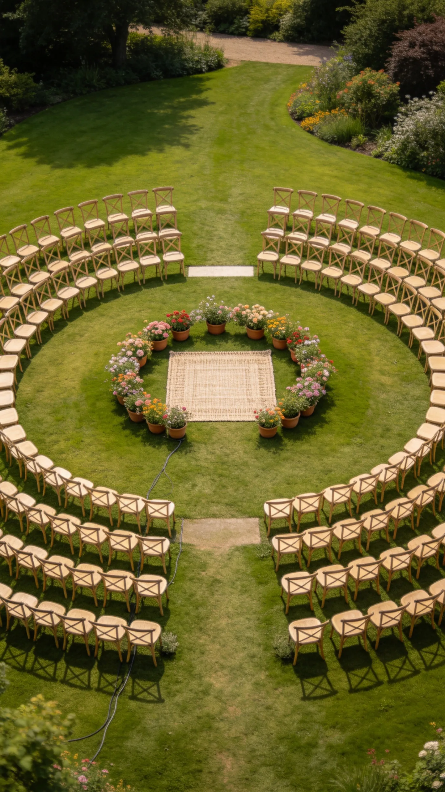 3. Circular Seating Around a Central Ceremony