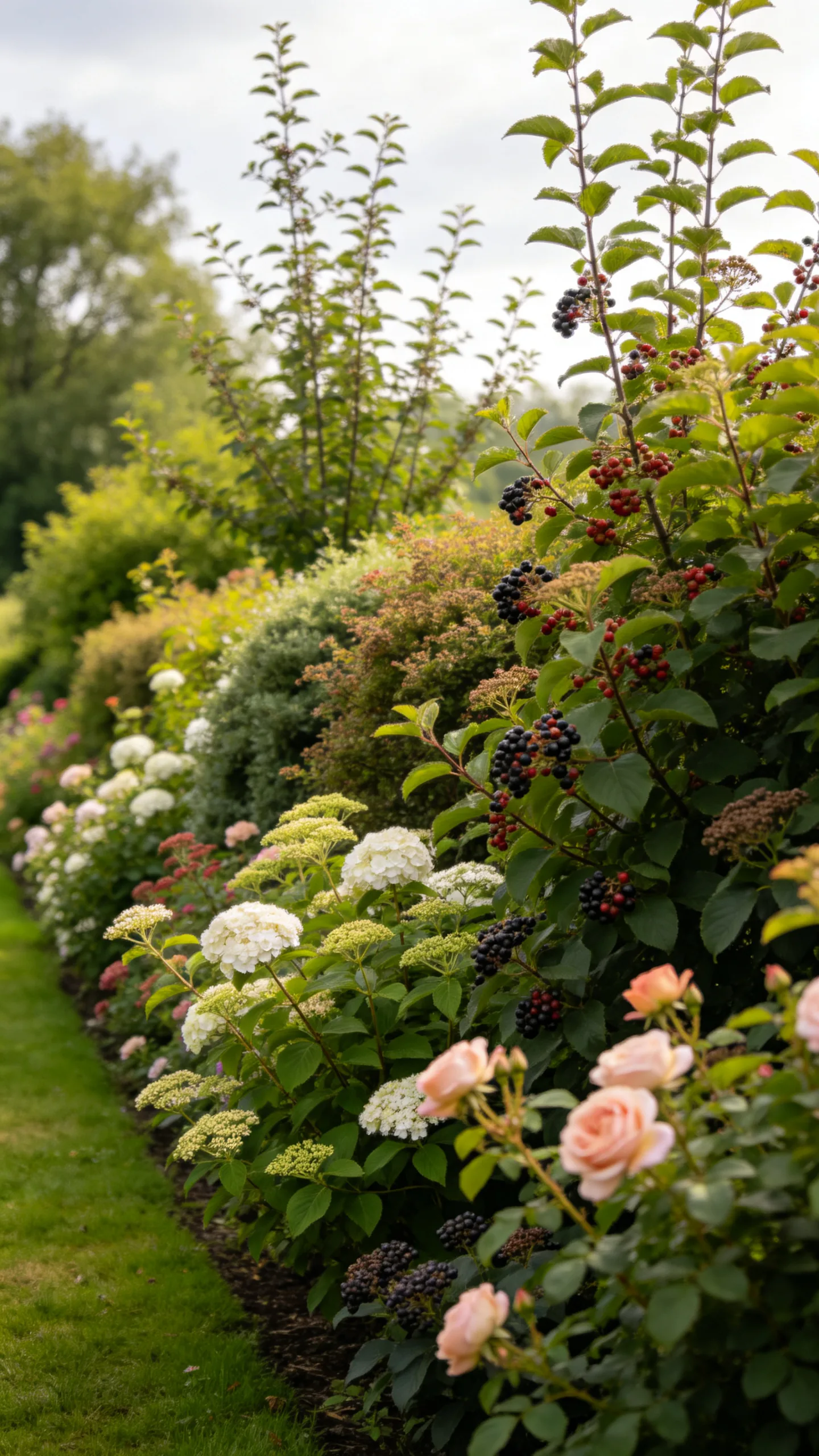 3. Plant a Mixed Hedgerow Along the Boundary