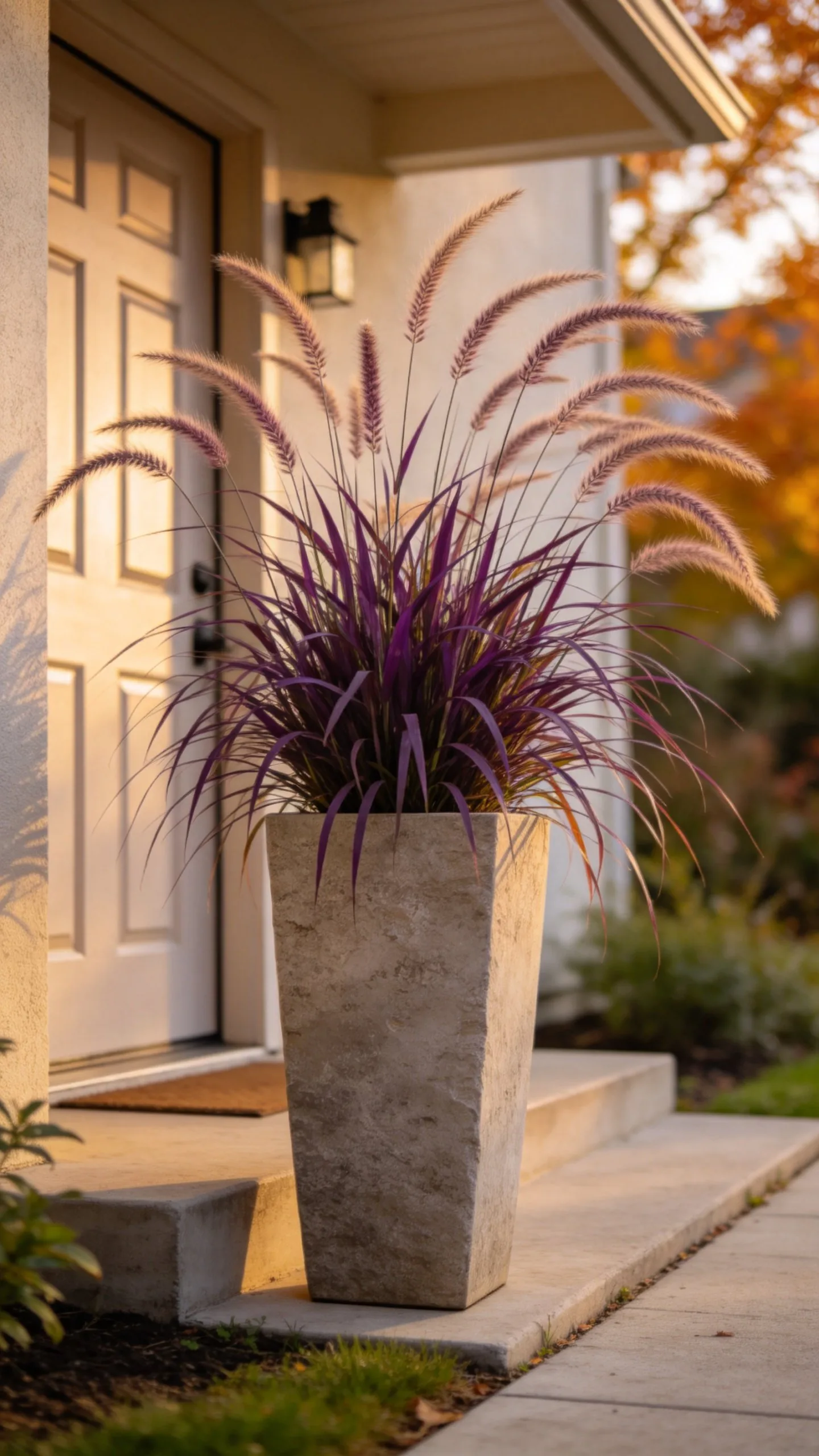 3. Use Ornamental Grasses for Vertical Fall Movement
