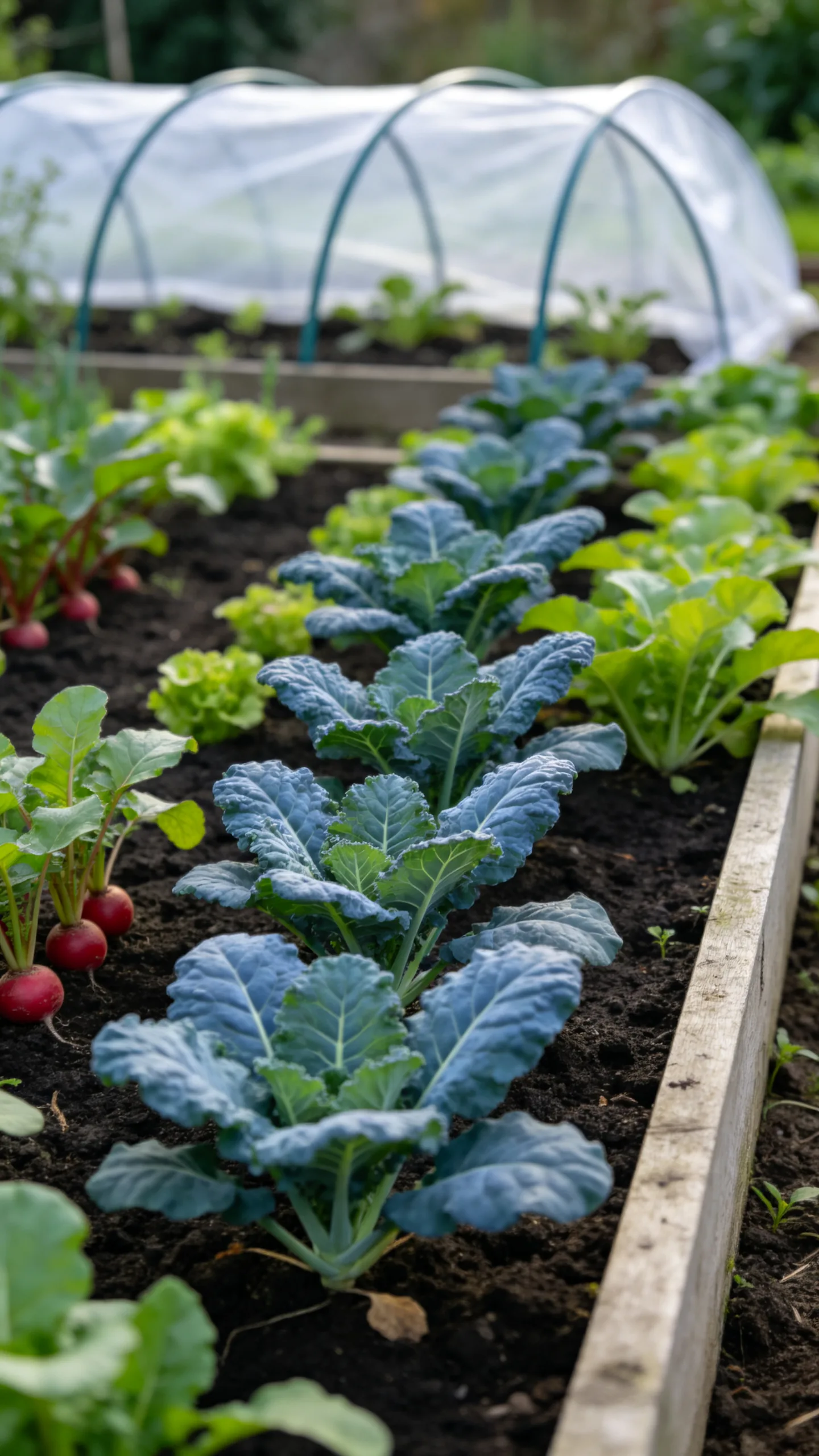 4. Compact Kale Along Raised-Bed Edges