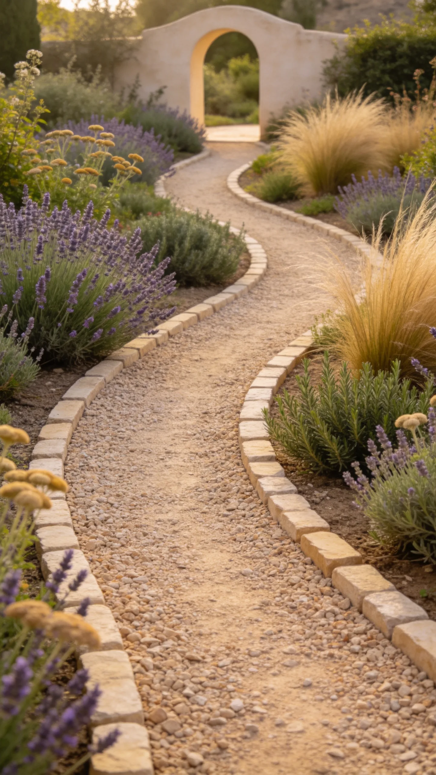 4. Create a Gravel Path with Stone Edging