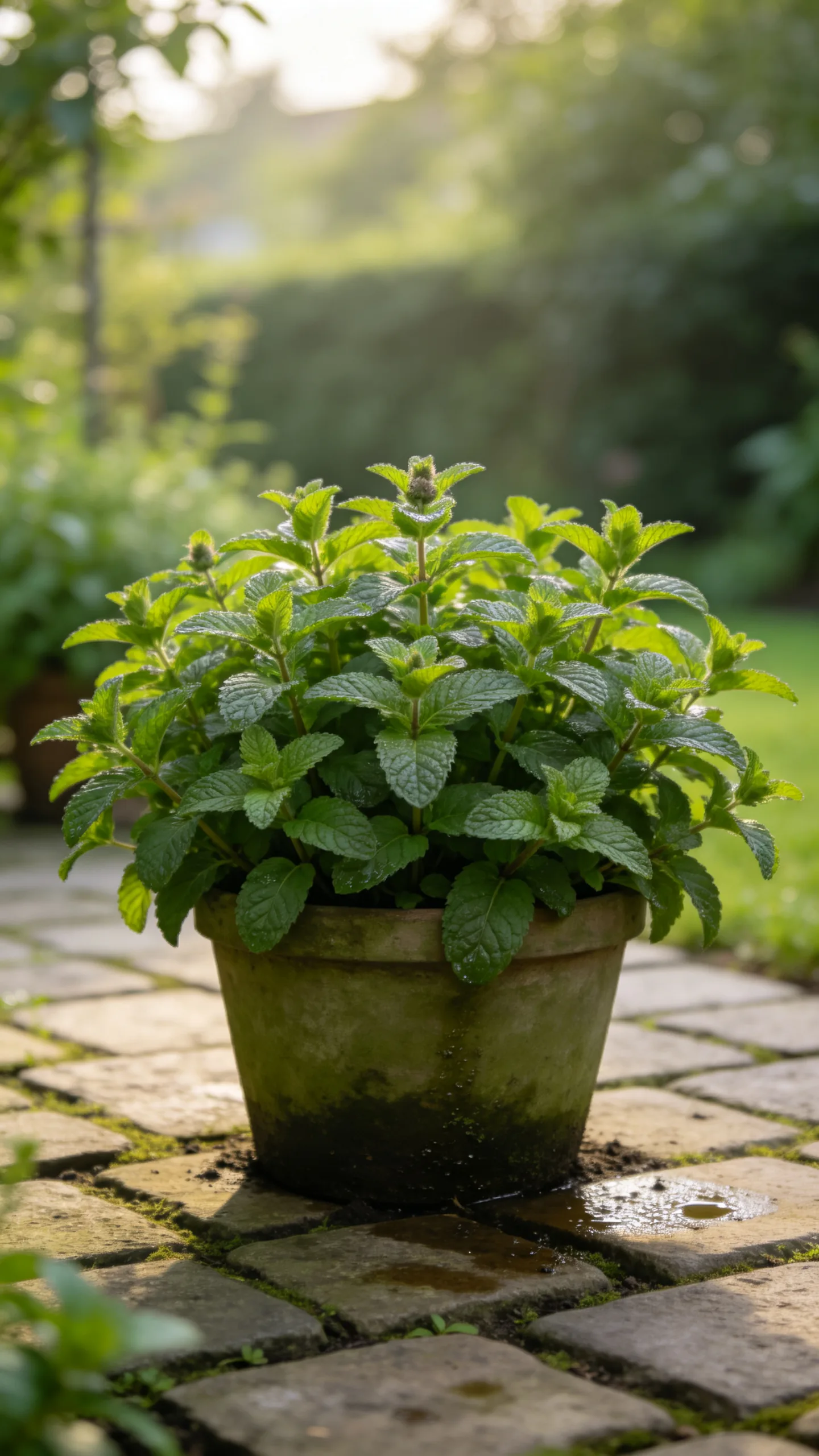 4. Mint in Its Own Contained Planter