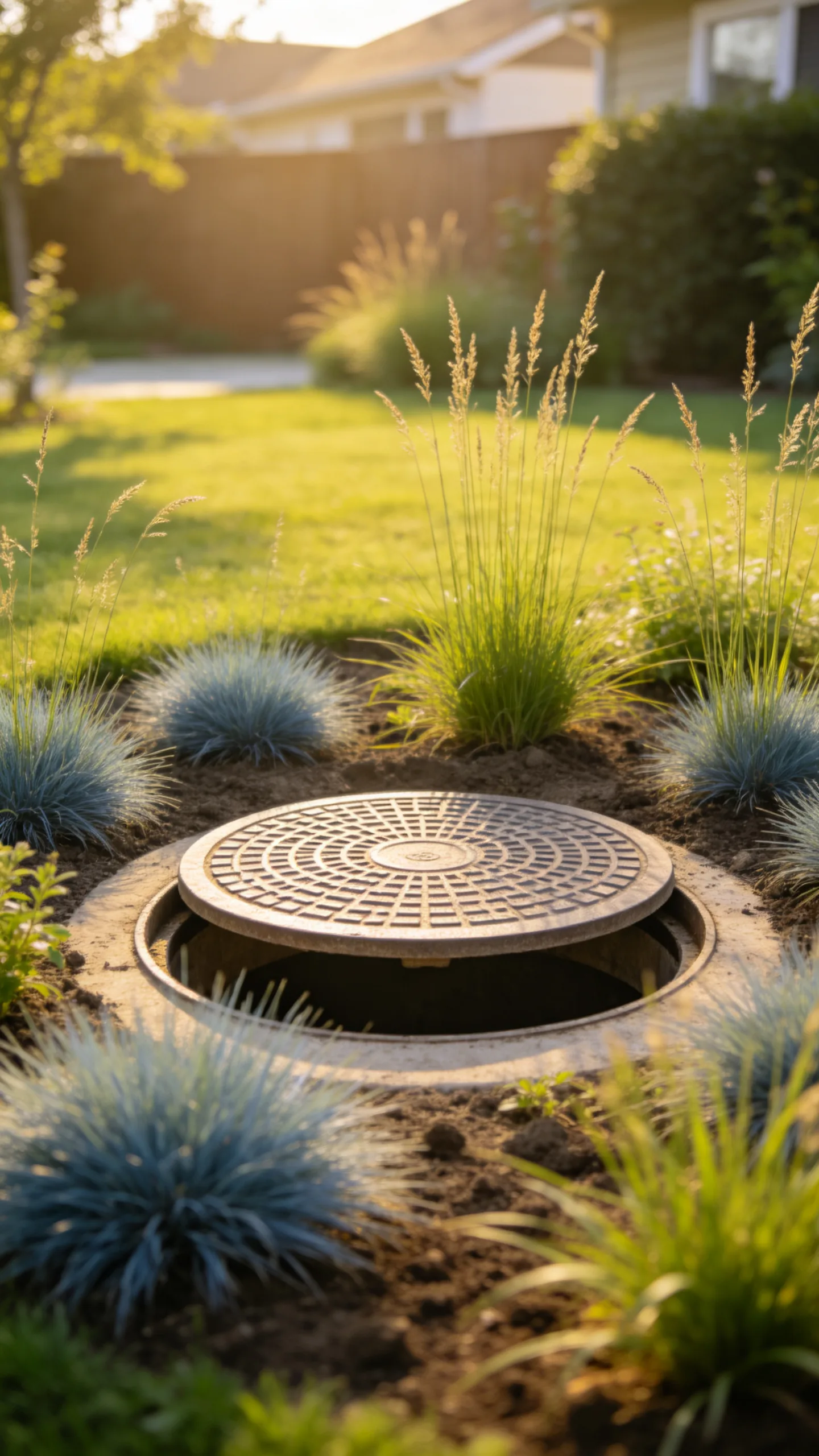 4. Ring of Shallow-Rooted Ornamental Grasses