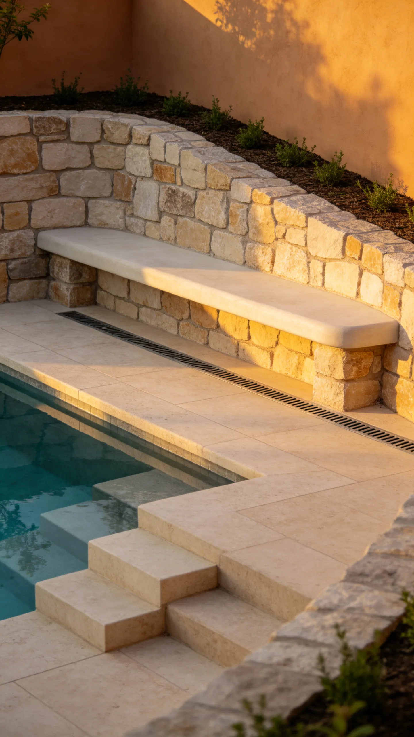 4. Raised Pool With a Seat-Height Edge