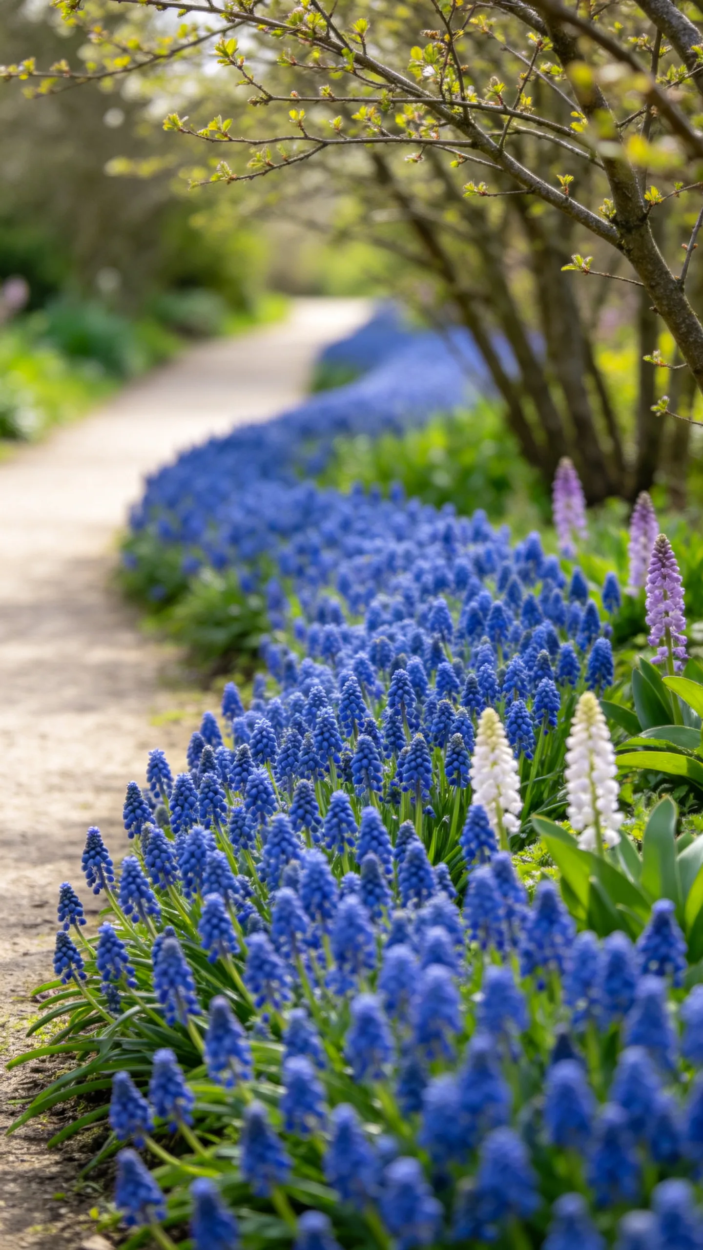 5. Grape Hyacinths for Low-Growing Borders