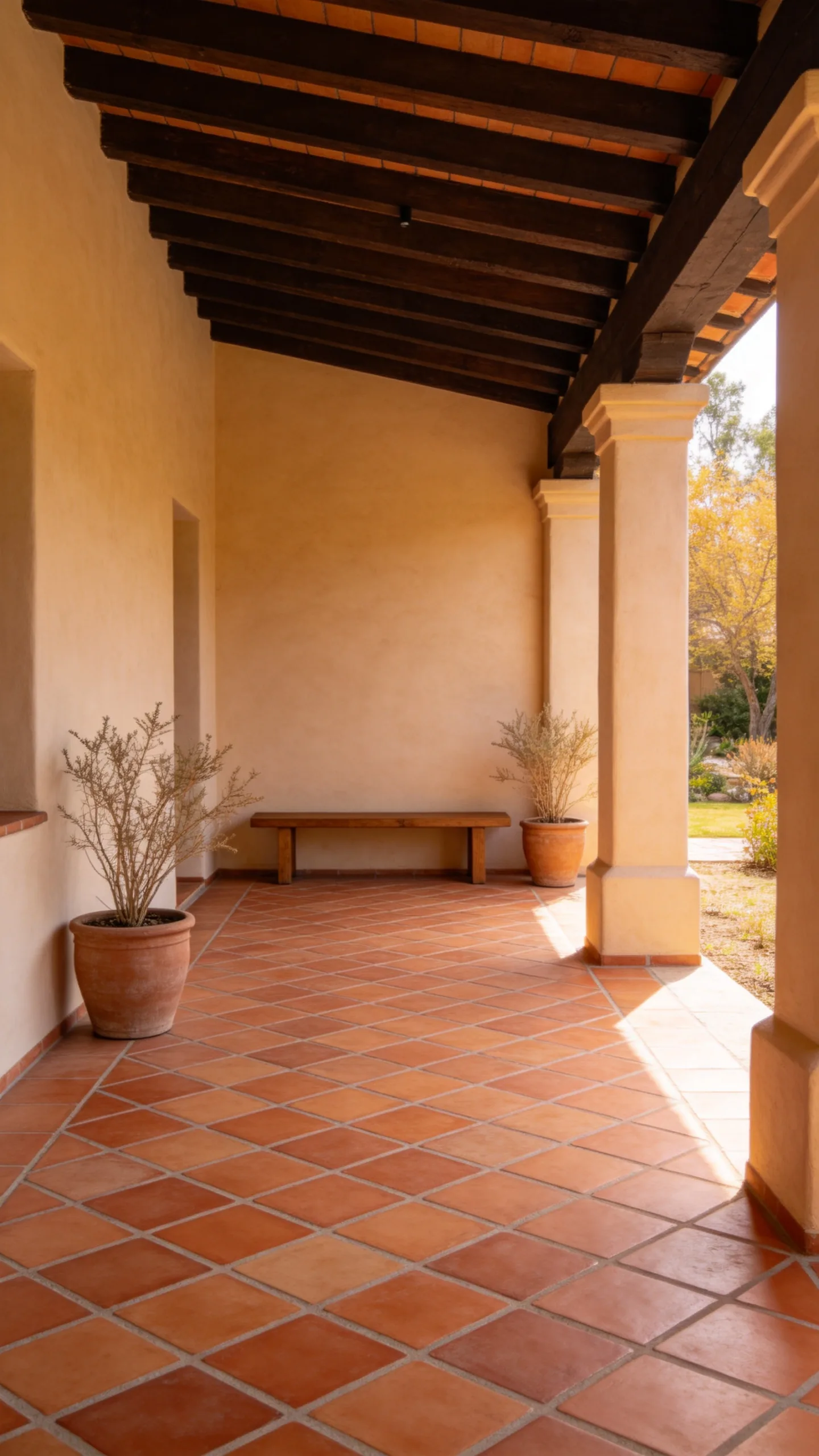 6. Install a Saltillo-Style Tile Terrace