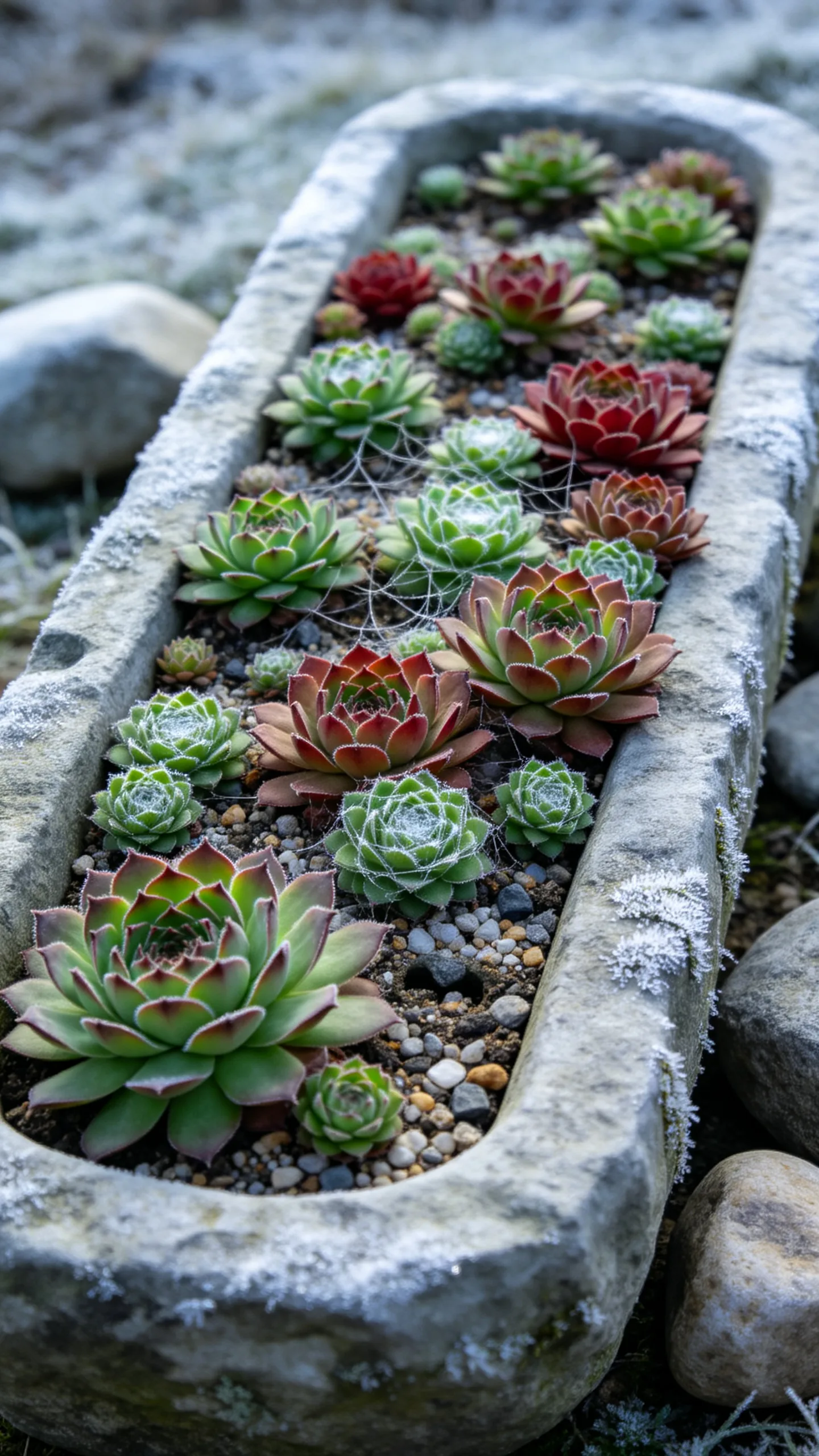 6. Sempervivum Garden for Cold Climates