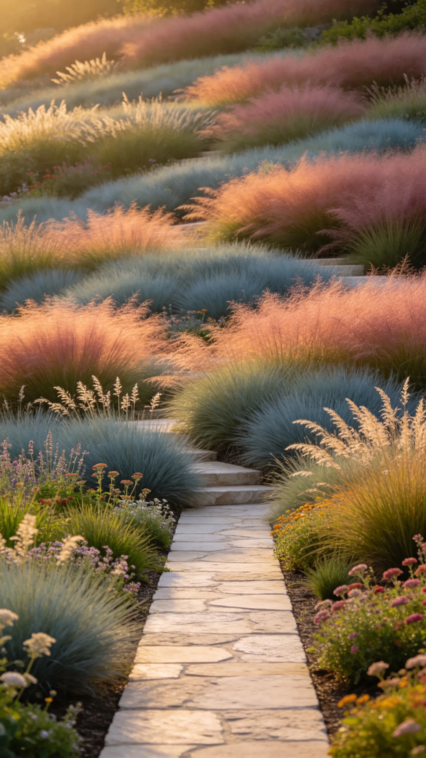 7. Native Grass Matrix Along a Path