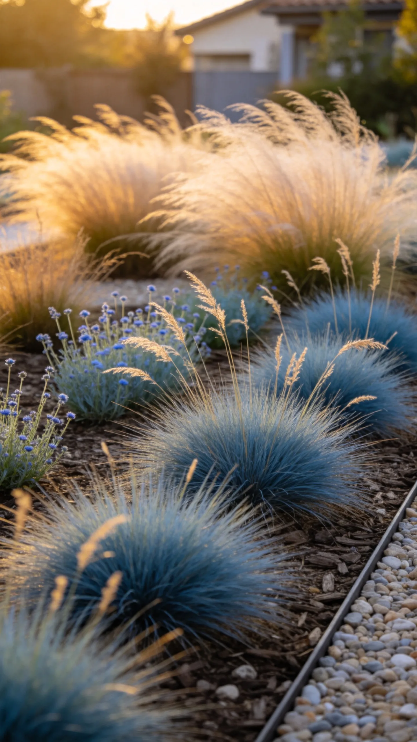 9. Use Ornamental Grasses for Soft Movement