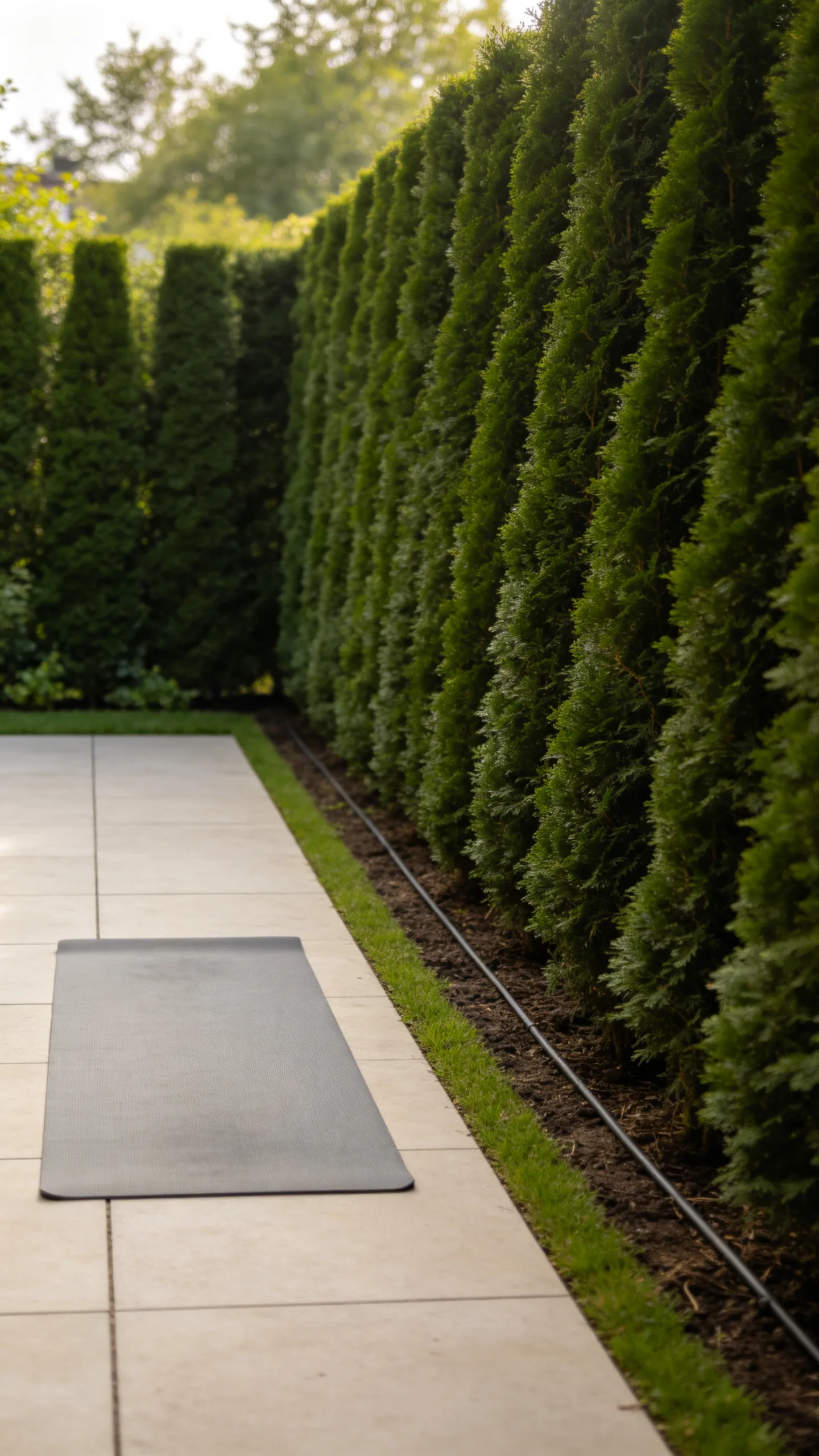 9. Form a Living Screen with an Evergreen Hedge