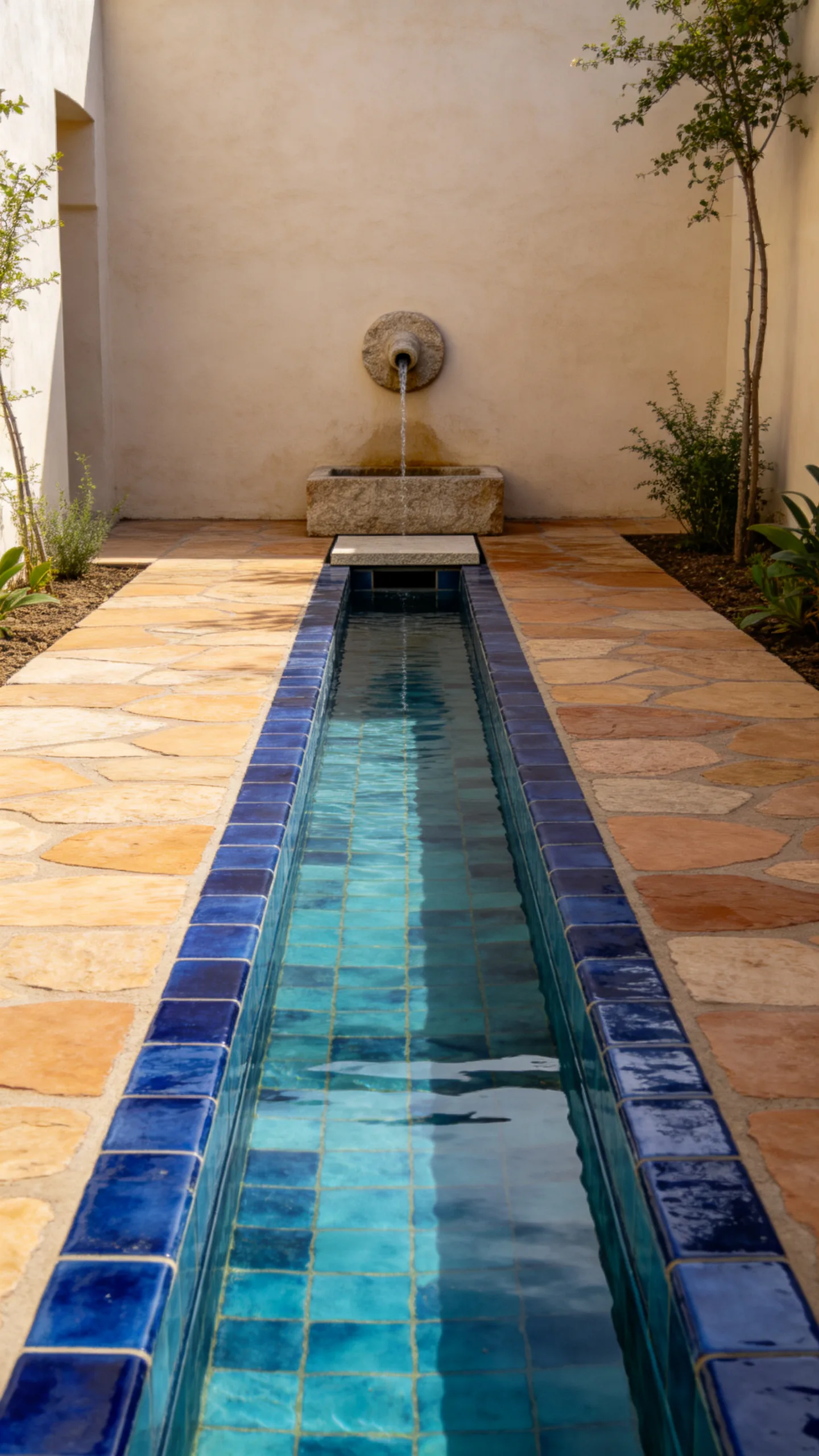 11. Design a Blue-Tile Water Rill