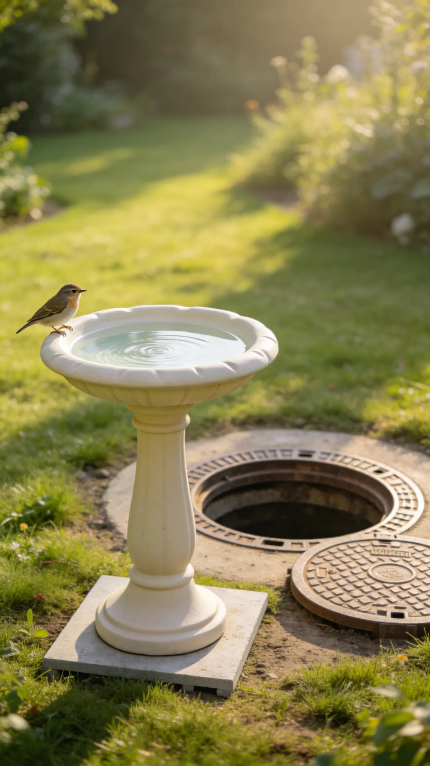 11. Birdbath on a Separate Lightweight Base
