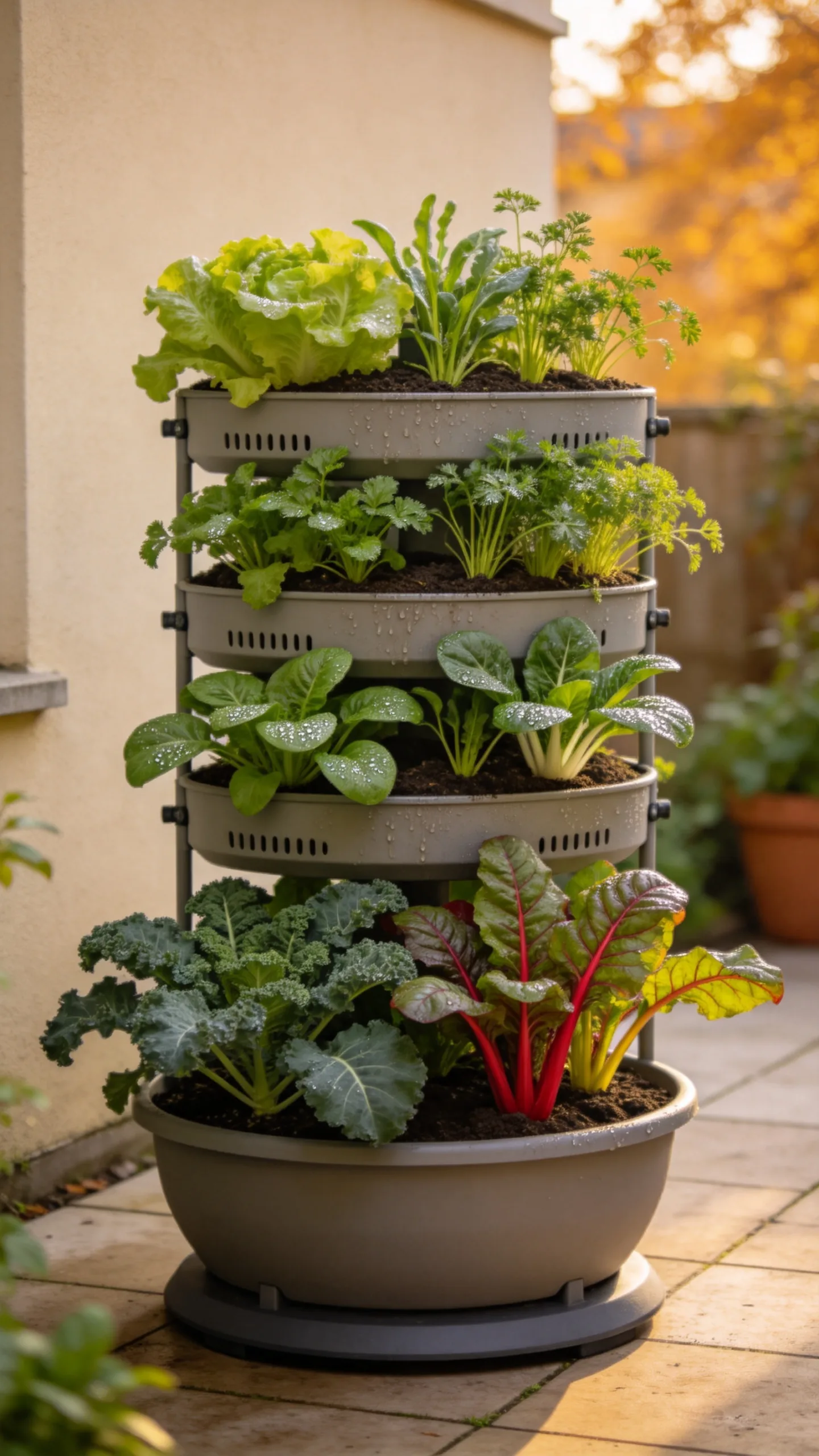 11. Vertical Planter for Leafy Greens