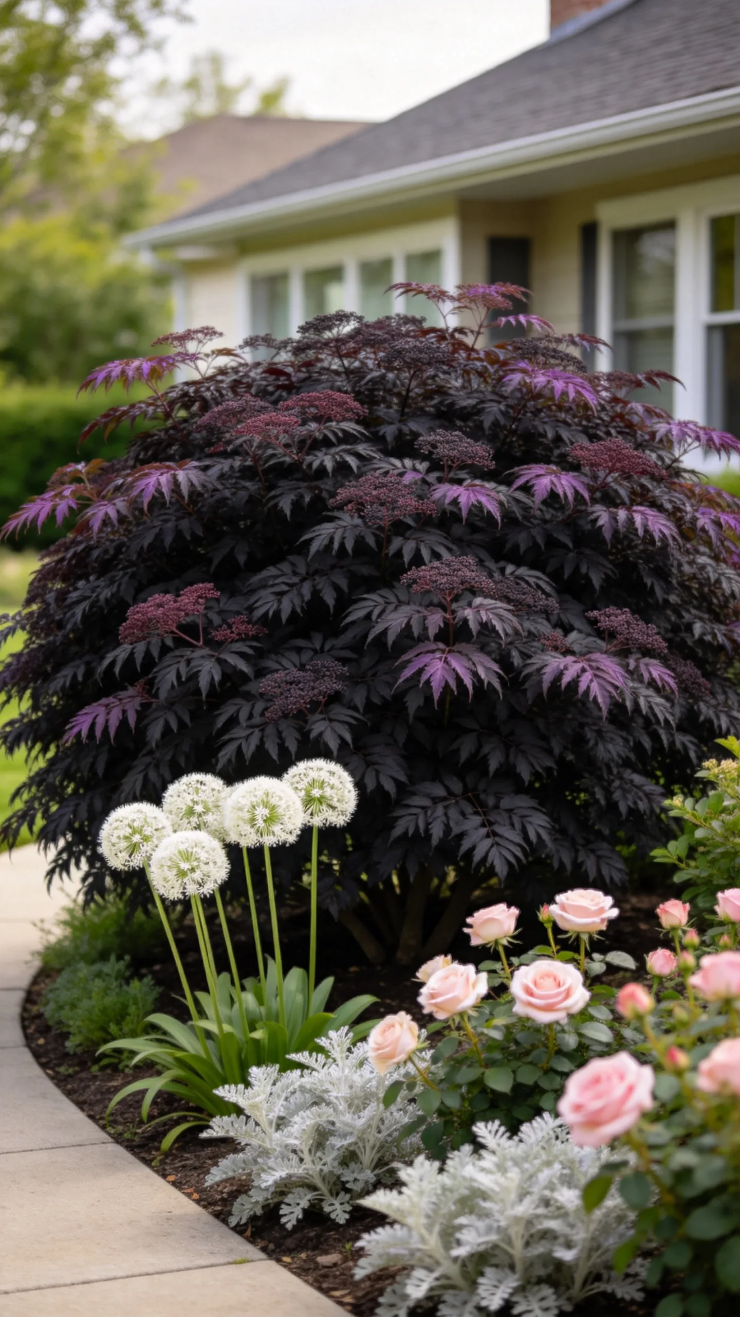12. Black Lace Elderberry Focal Shrub