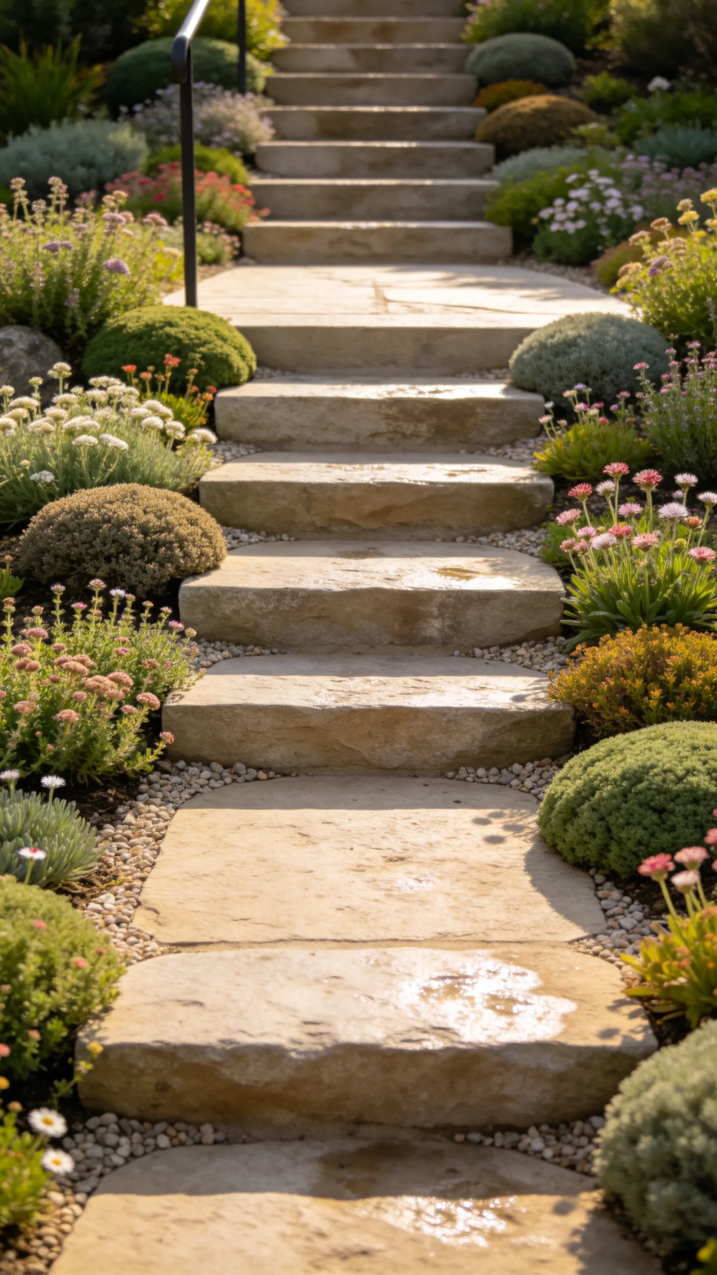 12. Frame Steps With Hardy Cushion Plants