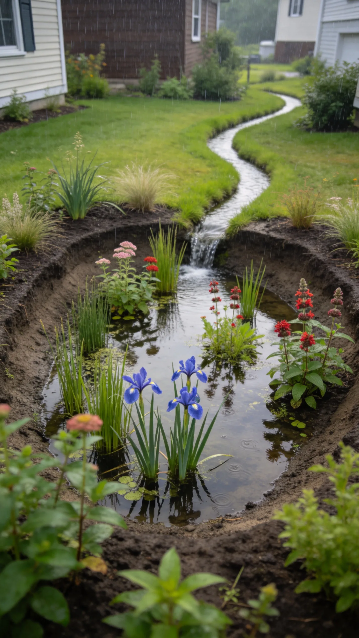 12. Tuck a Rain Garden into a Low Spot
