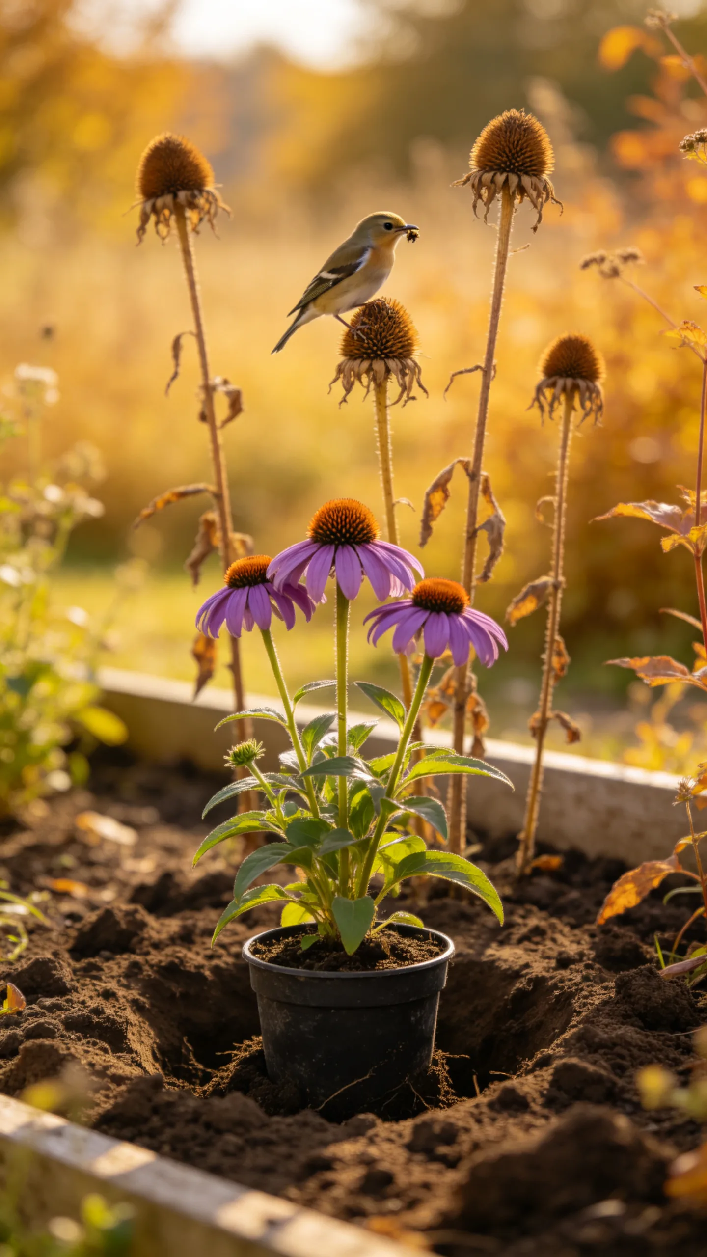13. Purple Coneflowers