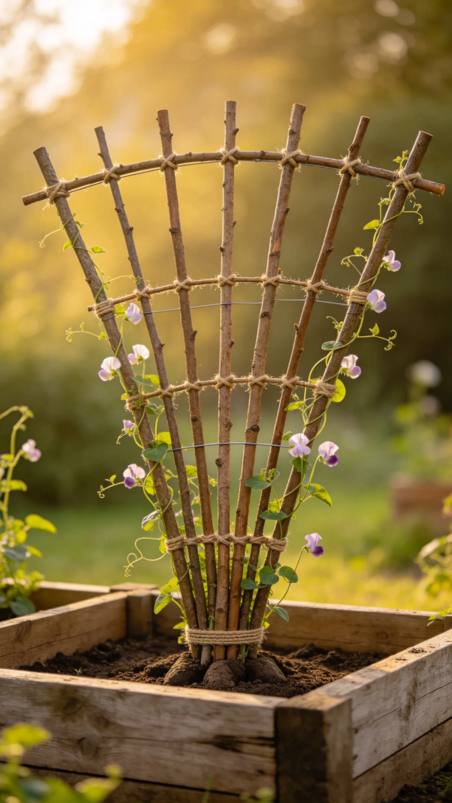 13. Build a Twig Trellis for Climbing Plants