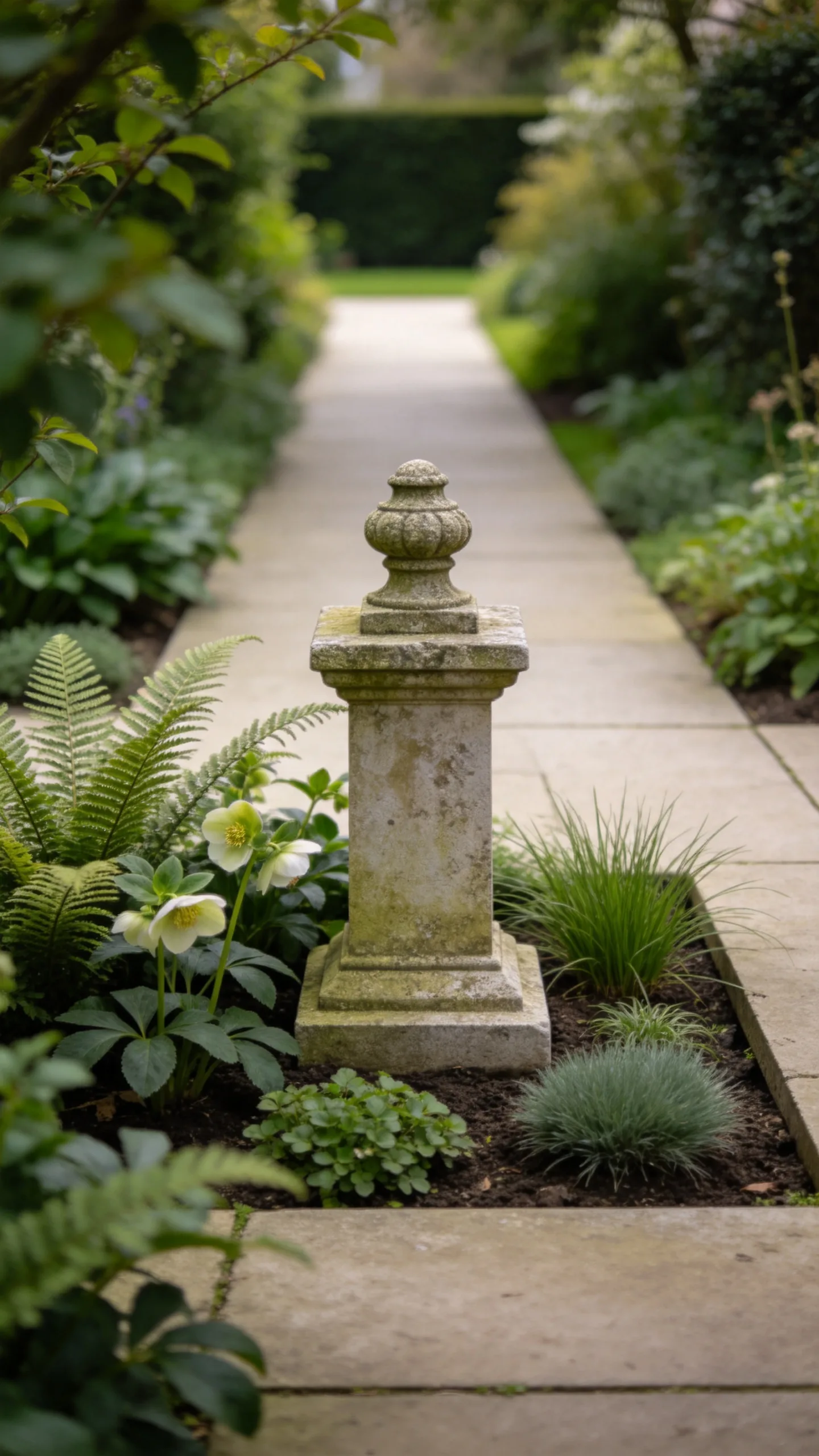 13. Weathered Stone Pedestal and Garden Relic