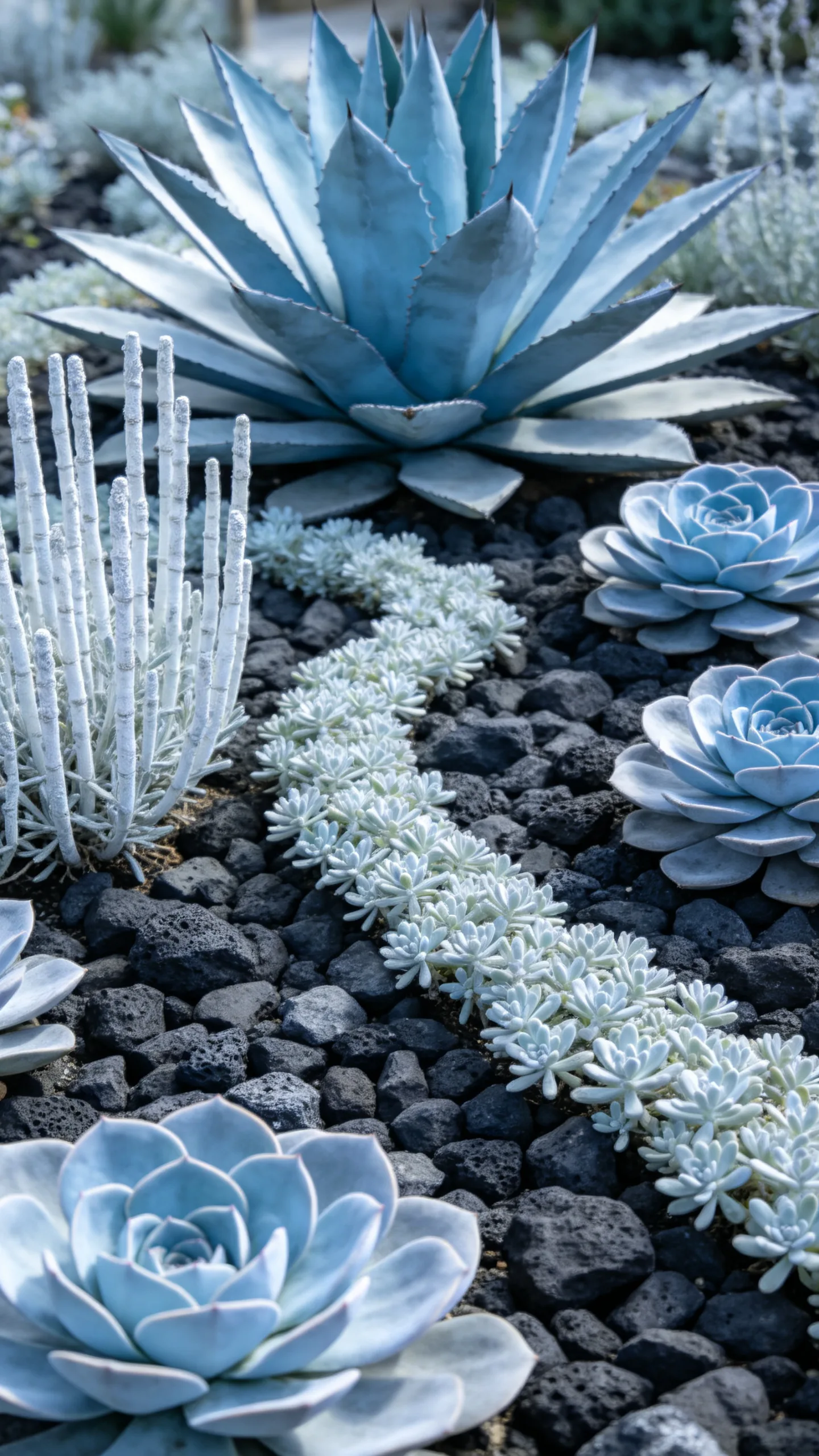 14. Blue and Silver Succulent Palette