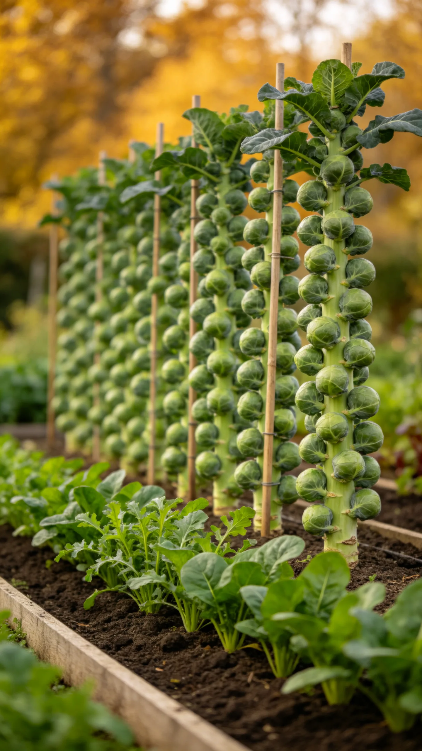 14. Brussels Sprouts at the Back of a Border