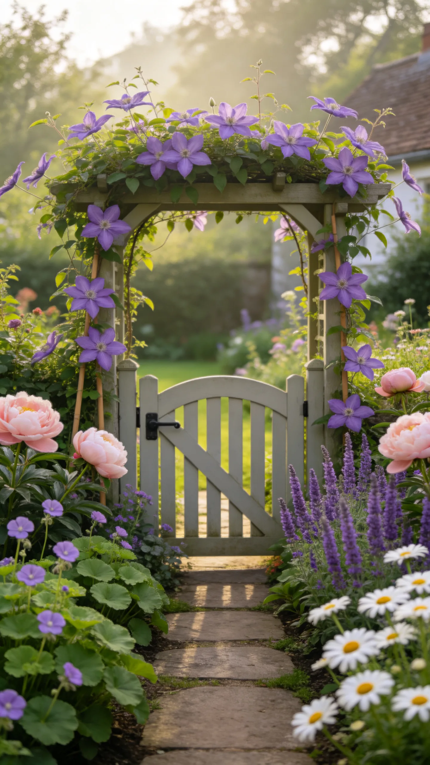 15. Plant a Cottage-Style Gate Border
