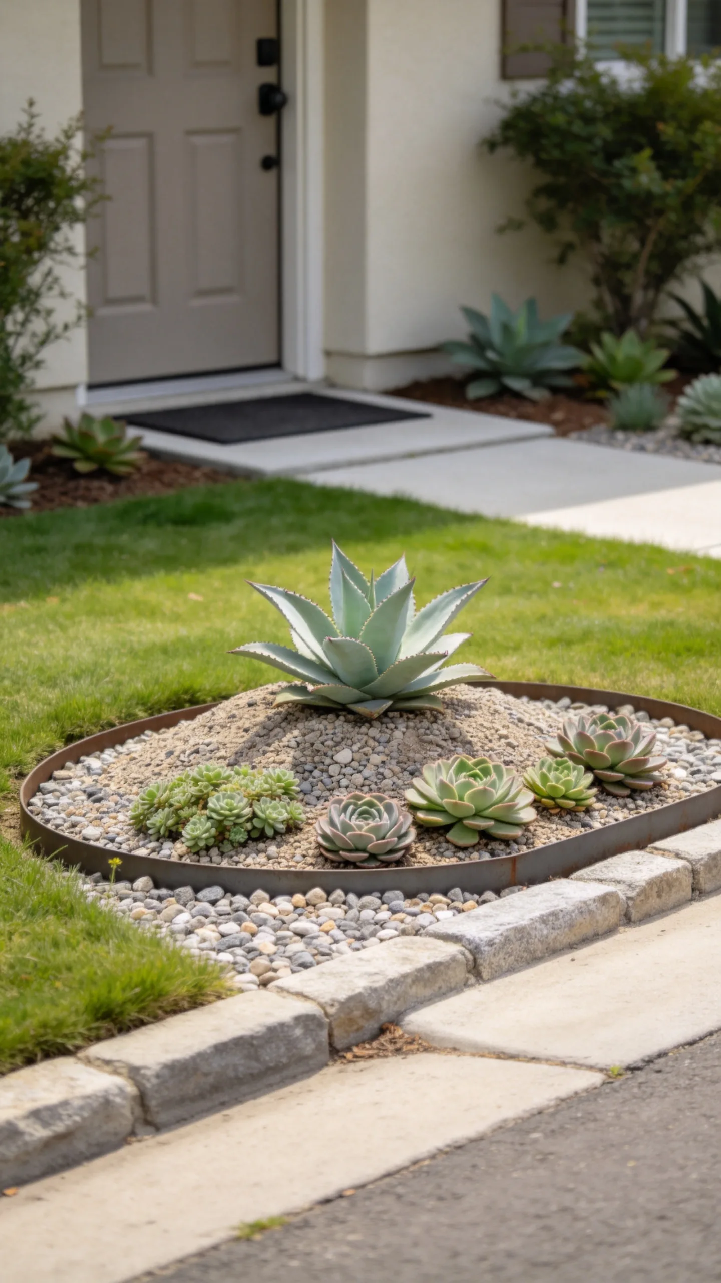 15. Succulent Garden Around a Mailbox